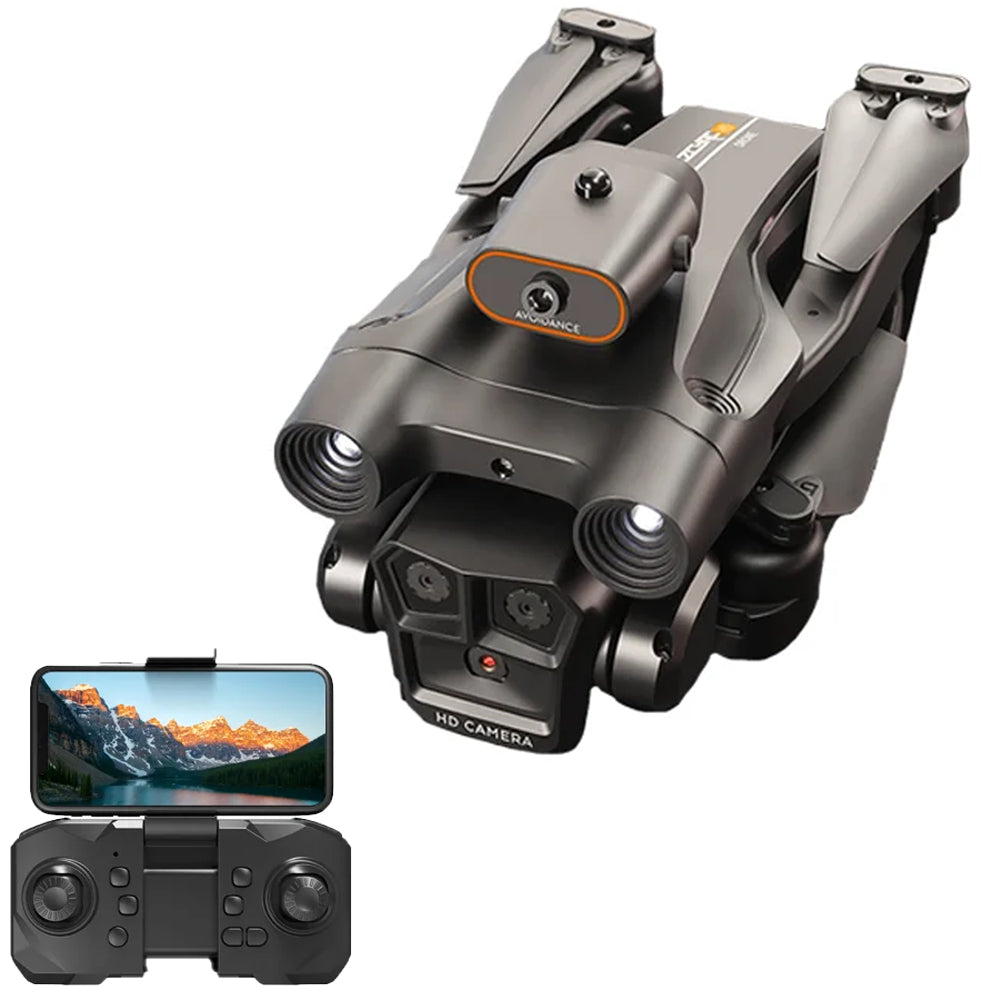 Drone RC M4 dobrável com câmara HD e estrutura compacta para transporte fácil