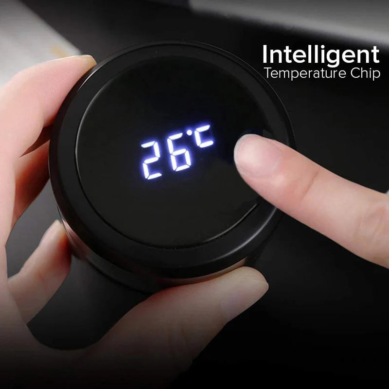 Garrafa Térmica Inteligente em Aço Inoxidável – Ecrã LED de Temperatura, 500ml, Filtro de Chá