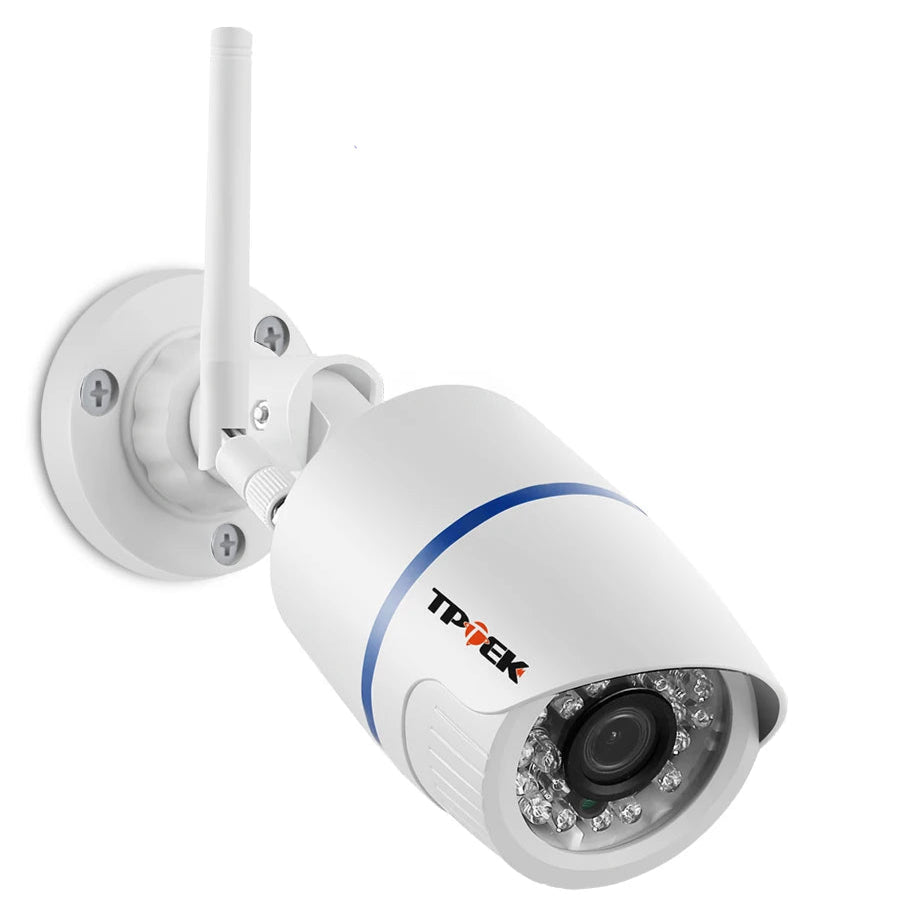 Câmara de Segurança TPTEK - 4MP, HD, Wi-Fi, Visão Noturna, Microfone IP65