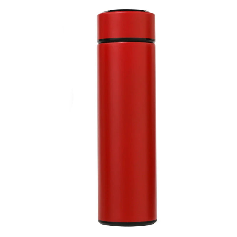 Garrafa Térmica Inteligente em Aço Inoxidável – Ecrã LED de Temperatura, 500ml, Filtro de Chá