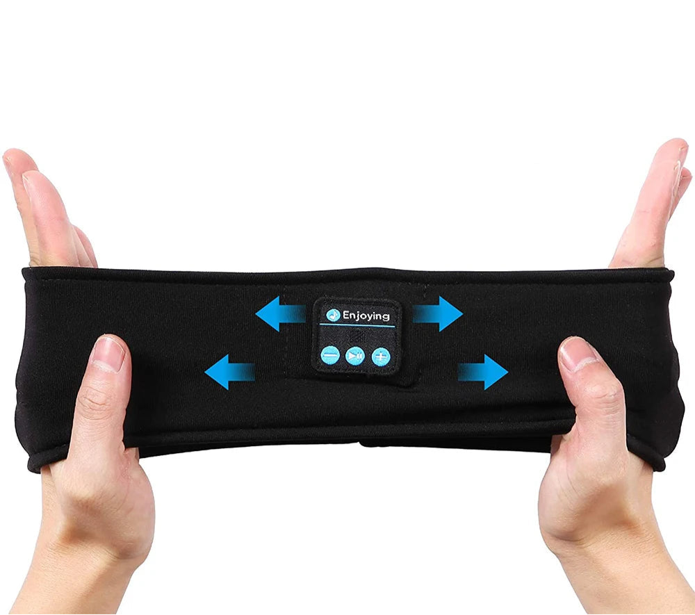 Máscara de Dormir com Auscultadores Bluetooth 5.0 – Música e Conforto em Total Escuridão