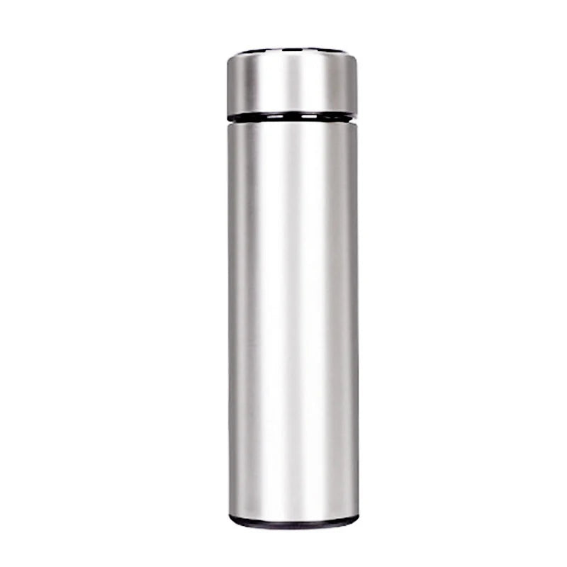 Garrafa Térmica Inteligente em Aço Inoxidável – Ecrã LED de Temperatura, 500ml, Filtro de Chá
