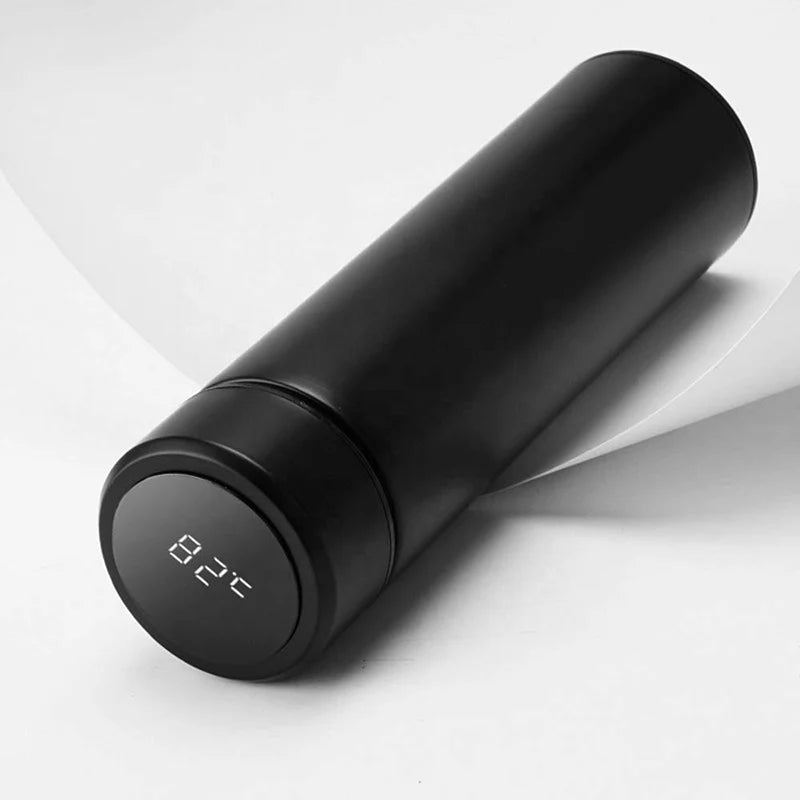 Garrafa Térmica Inteligente em Aço Inoxidável – Ecrã LED de Temperatura, 500ml, Filtro de Chá
