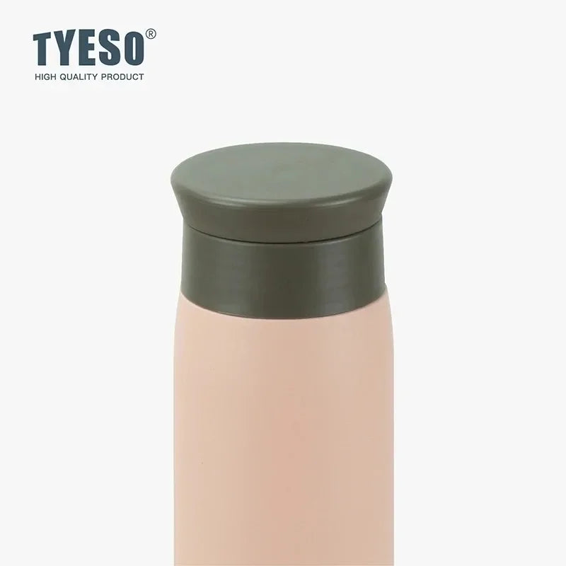 Garrafa Térmica TYESO – Aço Inoxidável 350ml ou 500ml, Isolamento a Vácuo, Tampa Anti-Fugas