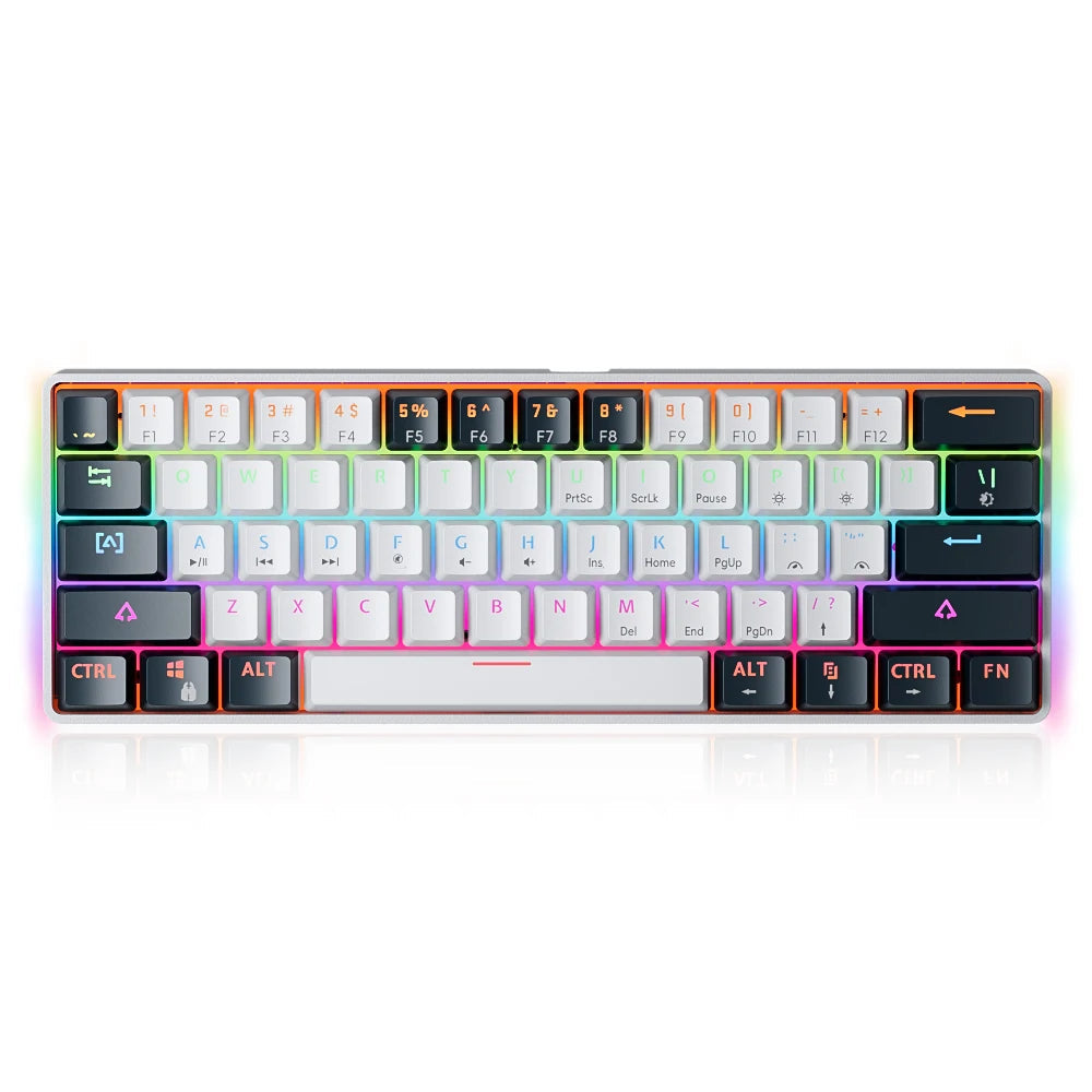 Teclado Mecânico MUCAI MK61 – 61 Teclas, Switches Hot-Swap, RGB
