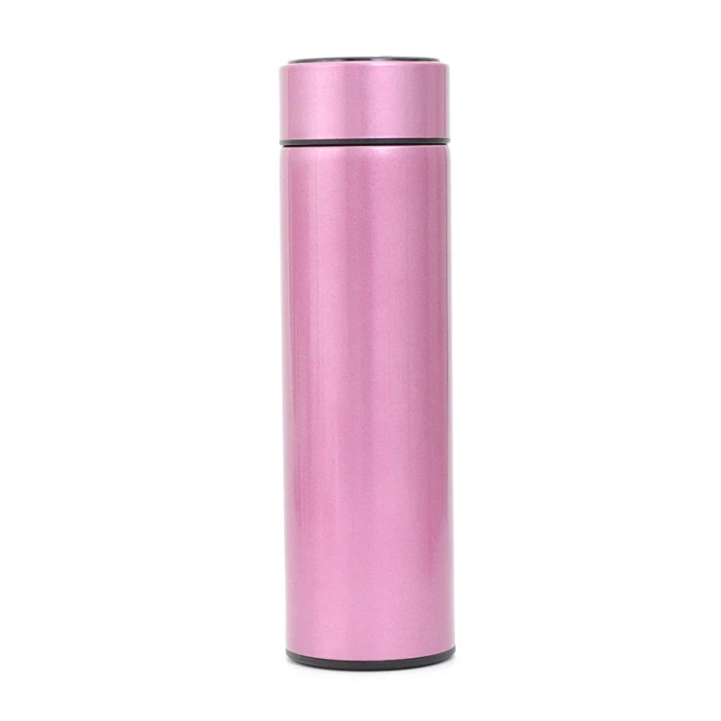 Garrafa Térmica Inteligente em Aço Inoxidável – Ecrã LED de Temperatura, 500ml, Filtro de Chá