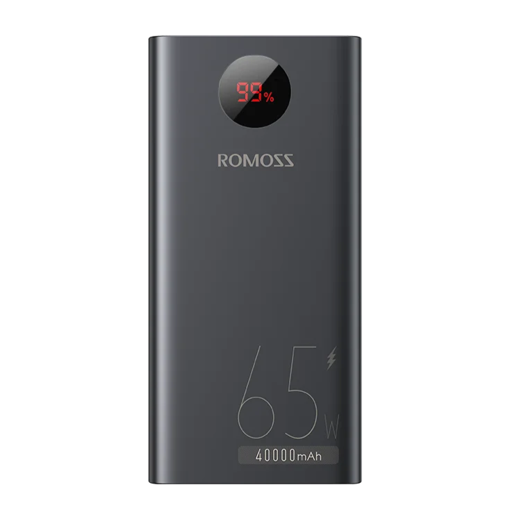 Power Bank ROMOSS PEA40PRO - 40000mAh, Carregamento Rápido 65W, Ecrã Digital