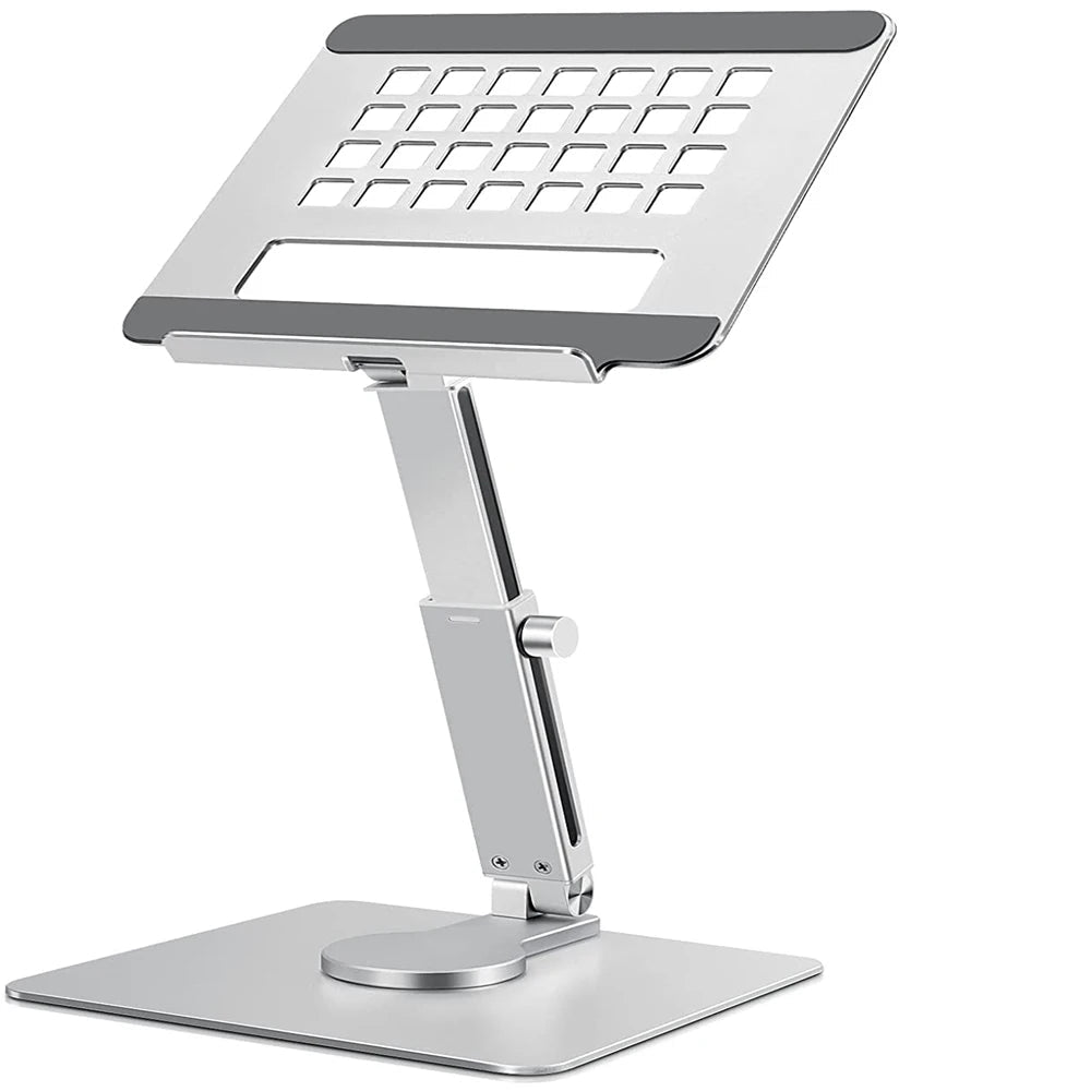 Suporte Ajustável para Tablet e Portátil - Rotação 360°, Altura Regulável, Dobrável