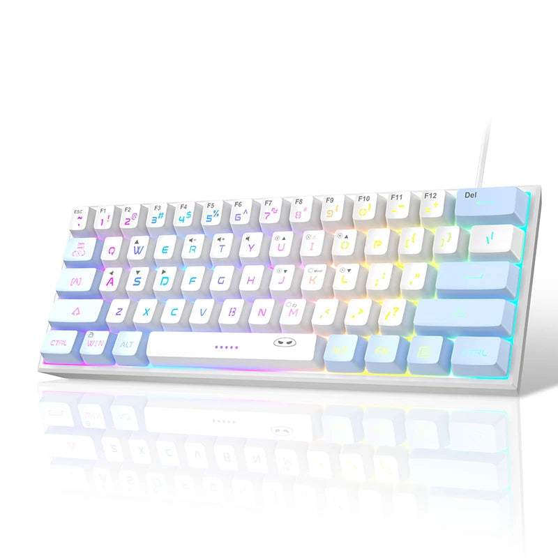 Teclado Gaming TS91 – 61 Teclas, RGB, Membrana Estilo Mecânico, IPX4