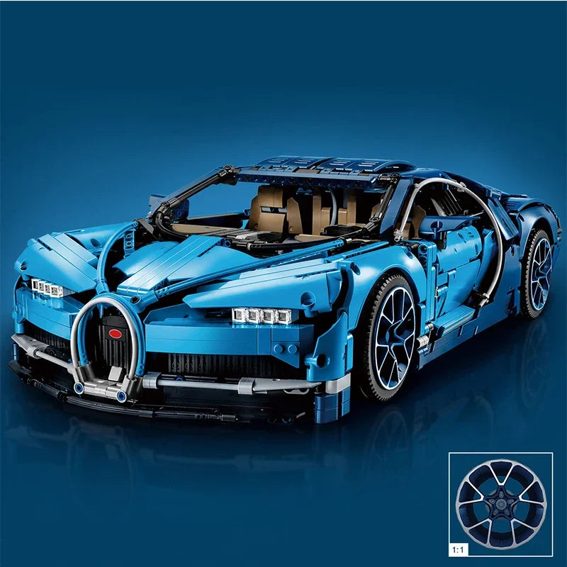 Constrói o Bugatti Chiron – Blocos de Construção Avançado (3599 Peças)