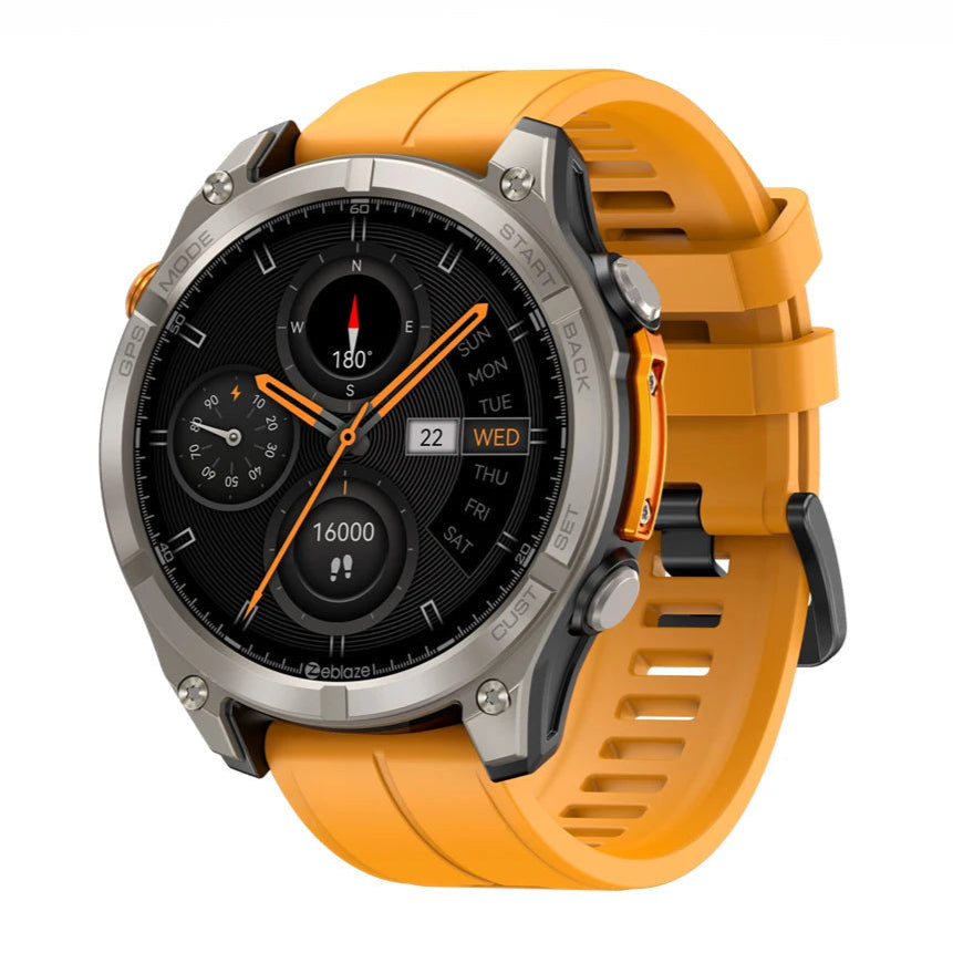 Smartwatch ZEBLAZE Stratos 4 – GPS Multisatélite, Ecrã AMOLED 1.43