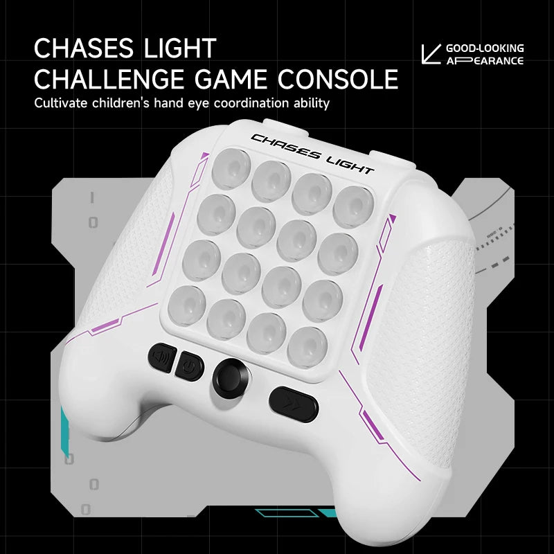 Consola Eletrónica POP IT – Anti-Stress, Luzes LED, Vários modos de jogo