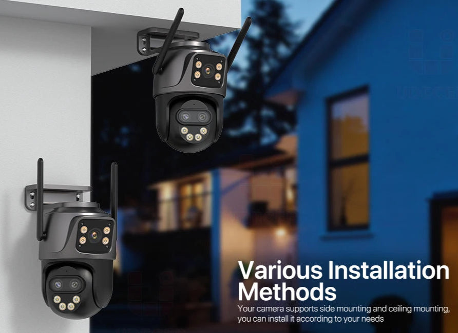 Câmara de Segurança DUREVIN - 6K, 9MP, Wi-Fi, Visão Noturna, Auto Tracking, Áudio