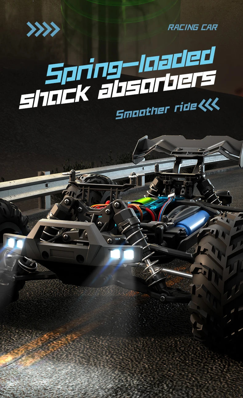 Carro Telecomandado 80KM/H - ZLL SG116 MAX – Brushless, 4WD, Estrutura Metálica e Luzes LED