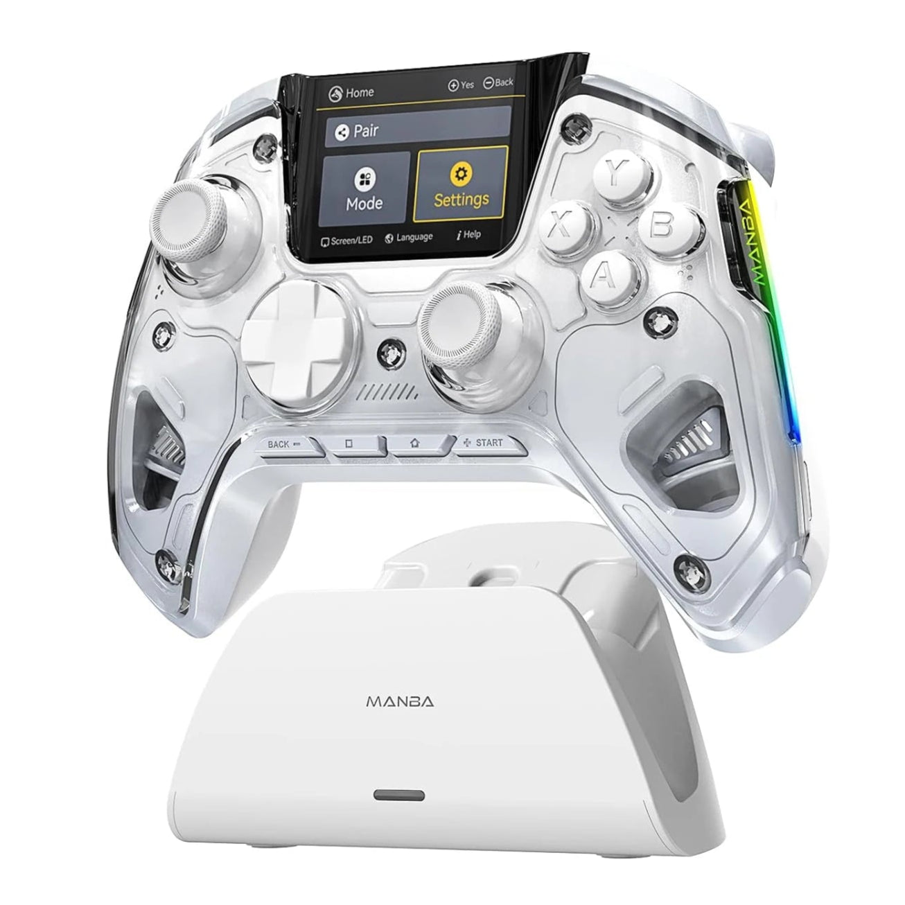 Comando Gaming MANBA ONE V2 – Wireless, Ecrã, Compatível PC, Switch, IOS e Android