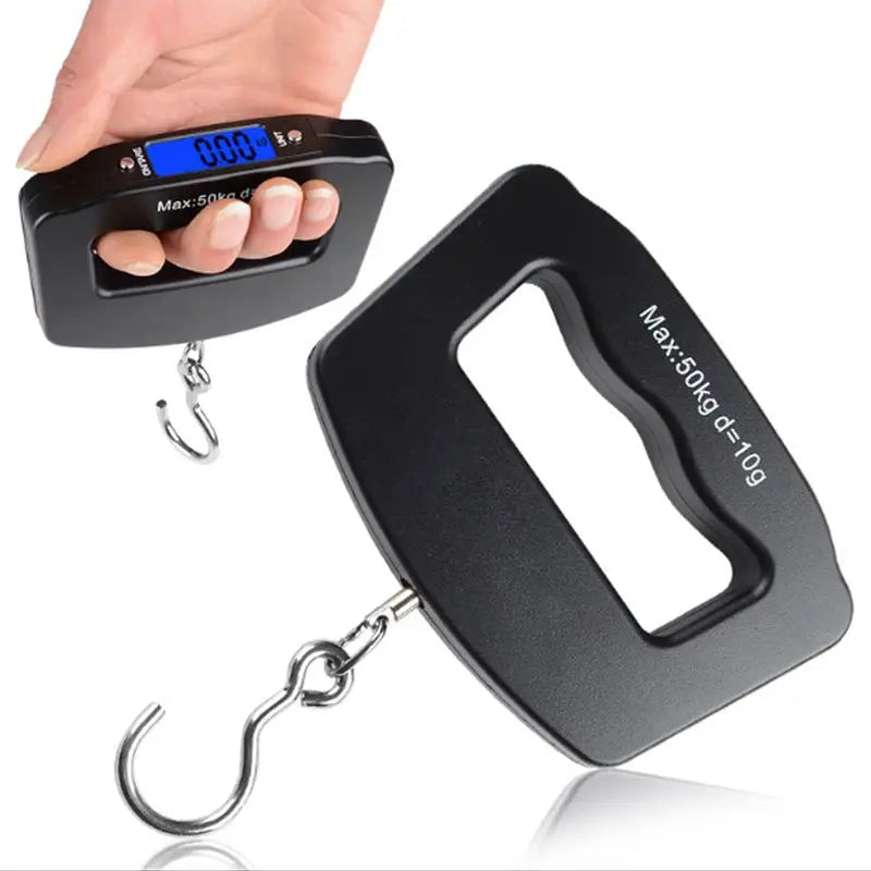 Balança para Bagagem - Digital com LCD, 50kg, Gancho em Aço Inoxidável