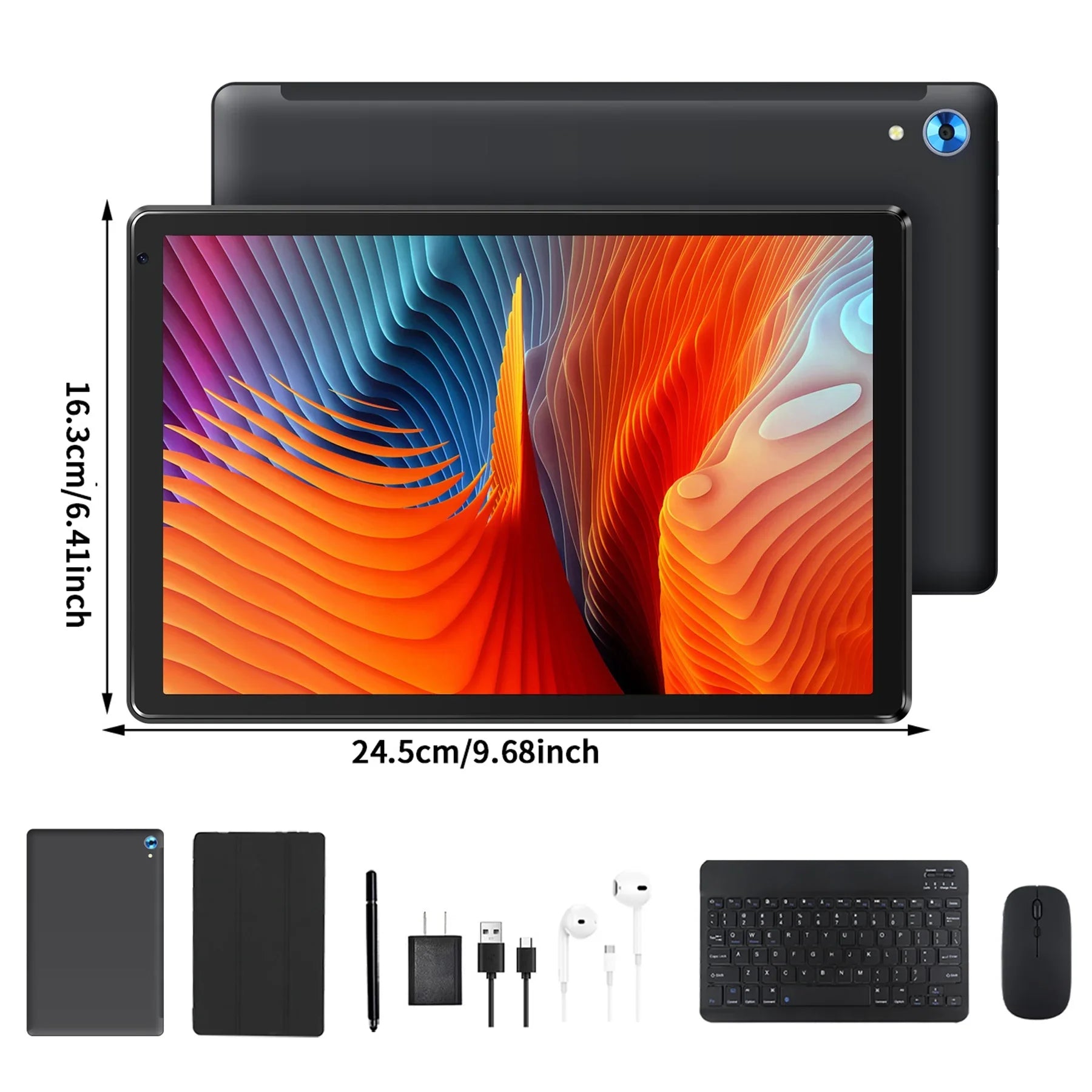 PACK Tablet URAO C109L + Acessórios – Android 15, Octa-Core A523, 24GB RAM, 128GB, WiFi