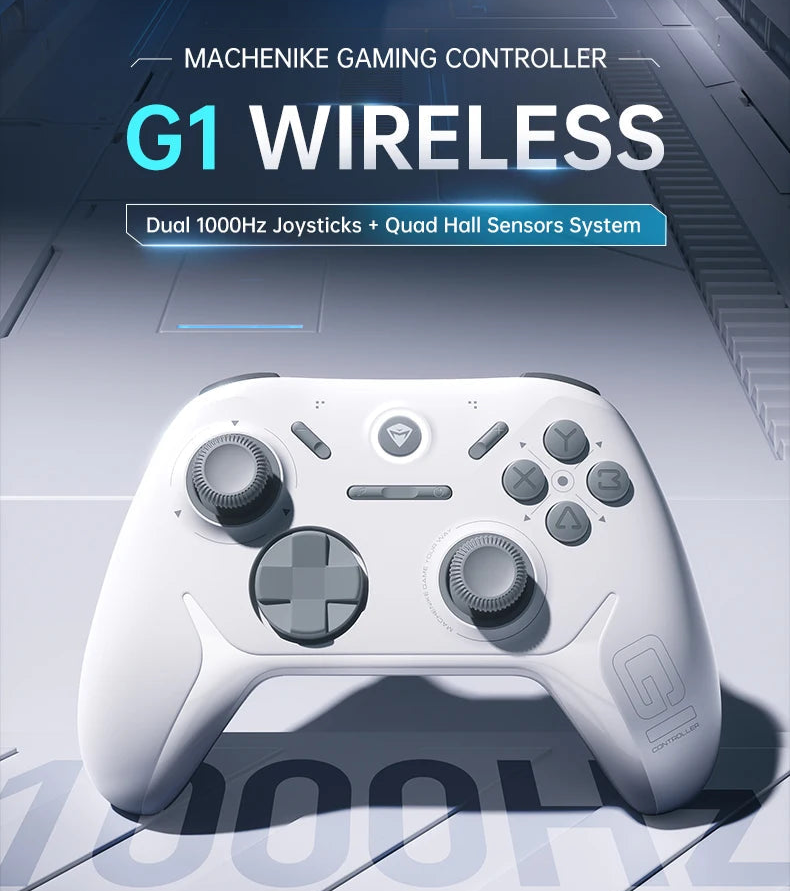 Comando Gaming MACHENIKE G1 – Sem Fios, Vibração Dupla, Compatível PC/Switch/Android/iOS