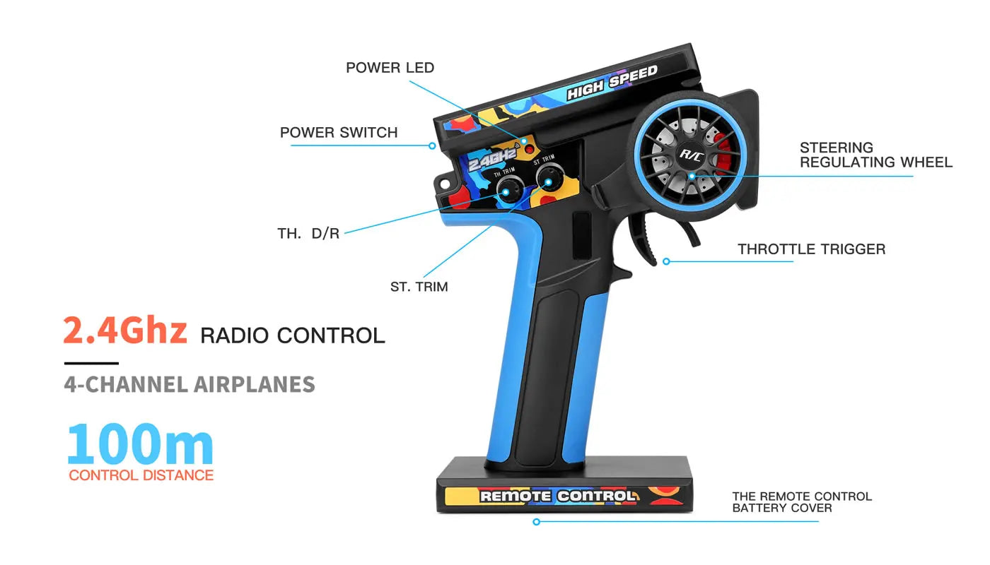 Carro Telecomandado 75KM/H - WLTOYS 124007 – Brushless, 4WD, 1:12 RTR