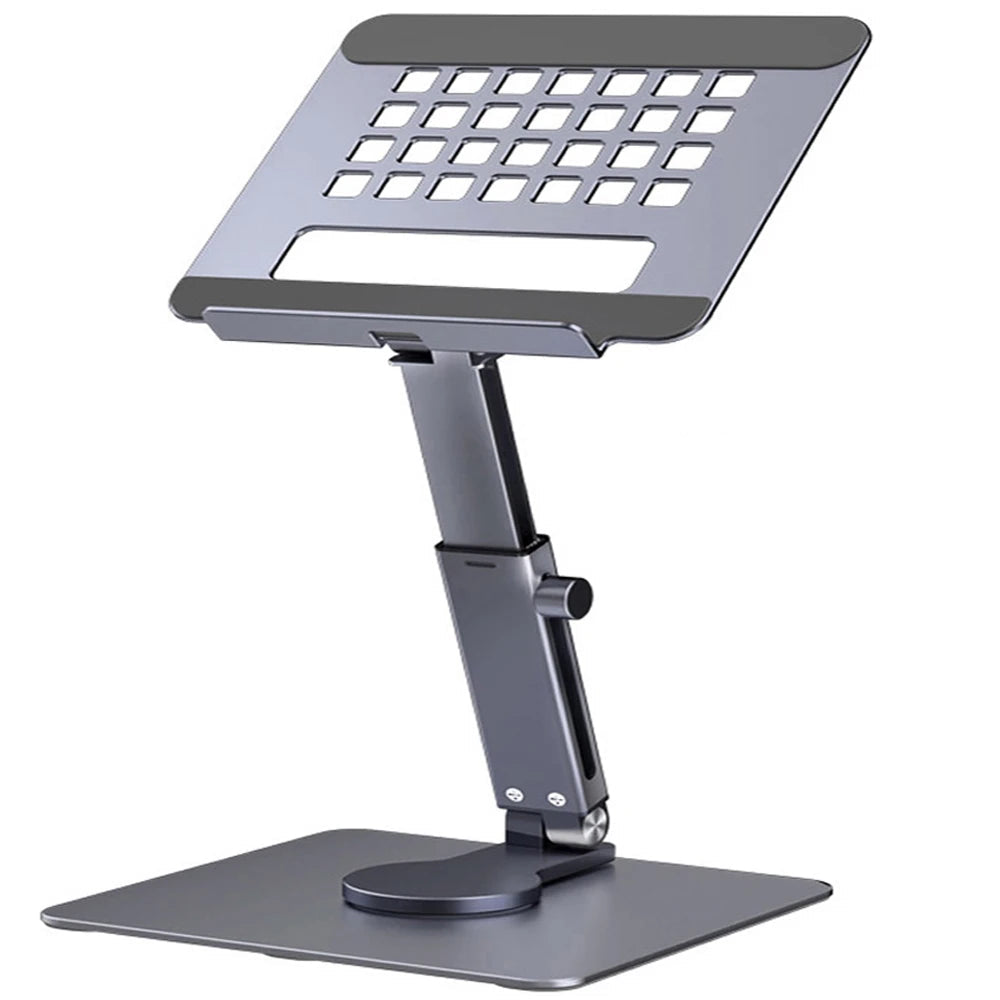 Suporte Ajustável para Tablet e Portátil - Rotação 360°, Altura Regulável, Dobrável