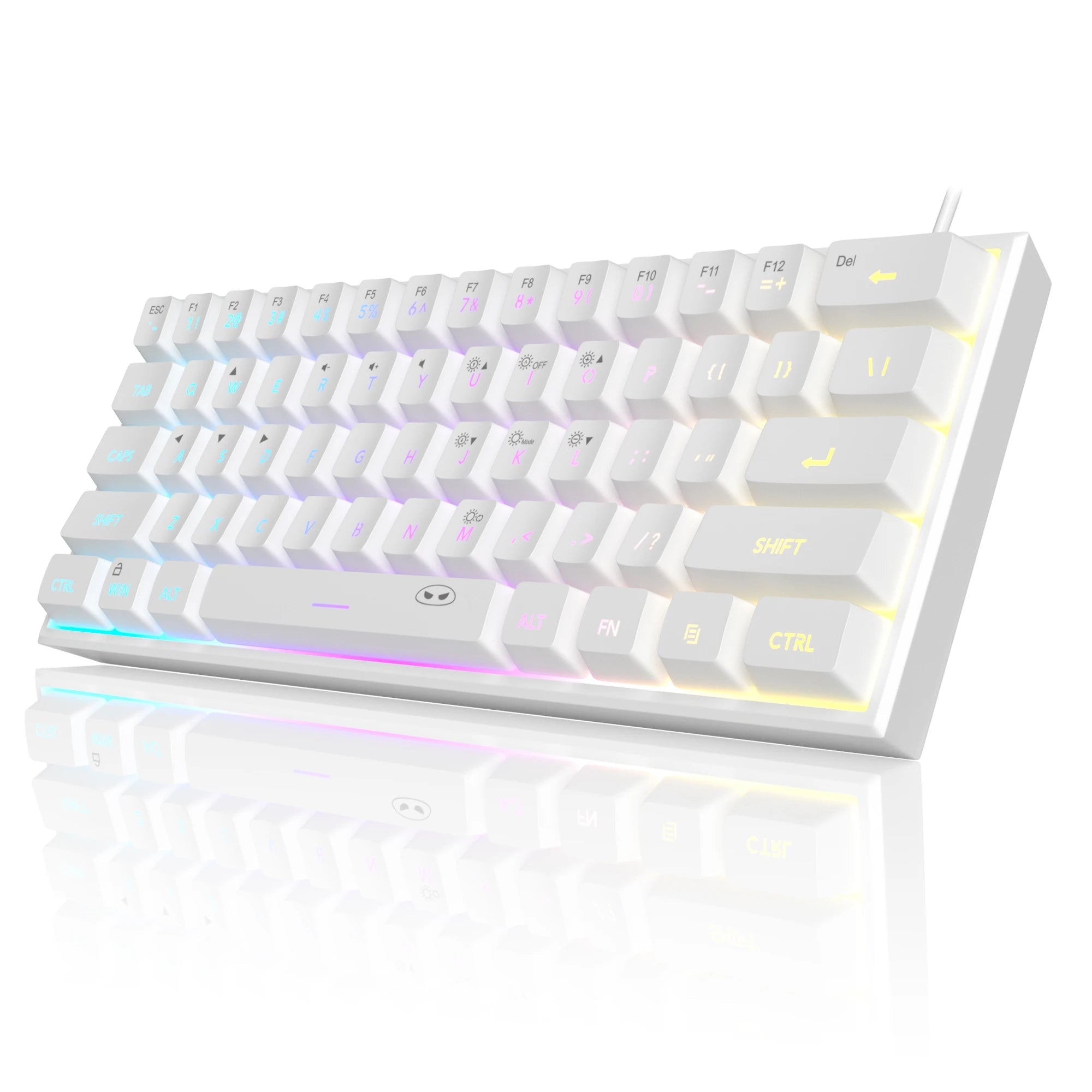 Teclado Gaming TS91 – 61 Teclas, RGB, Membrana Estilo Mecânico, IPX4