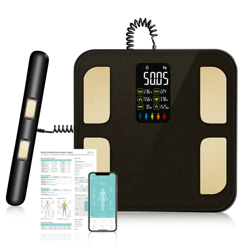 Balança Inteligente ICOMON – 20 Métricas Corporais, App Oficial, Bioimpedância