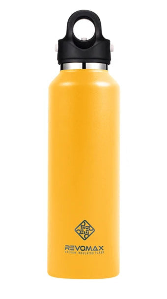 Garrafa Térmica REVOMAX – 592ml, Aço Inoxidável e Abertura Rápida