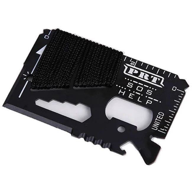 Cartão Multi-Ferramenta 14 em 1 – Aço Inoxidável, Compacto, Sobrevivência e EDC