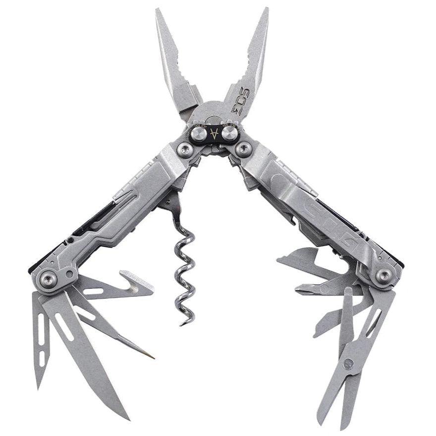 Multi-Ferramenta SOG 19 em 1 – Canivete Dobrável, Tesoura e Ferramentas EDC Portáteis