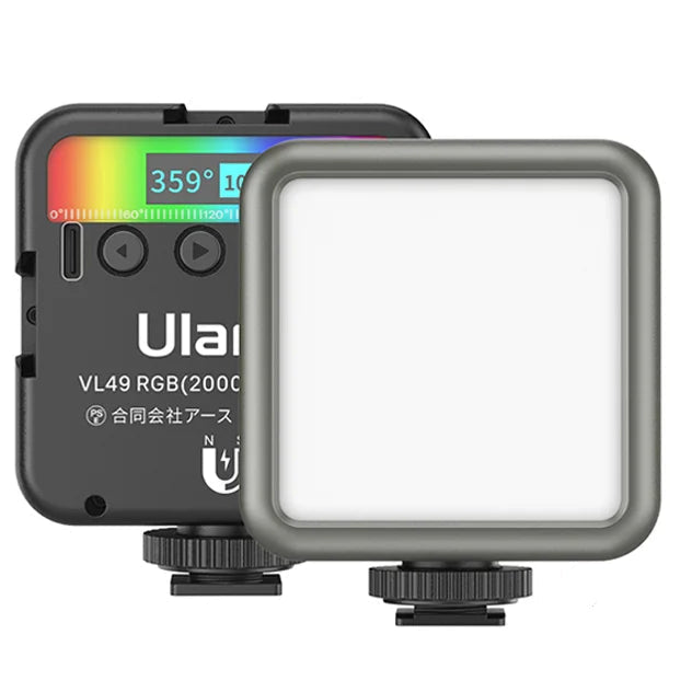 Luz LED ULANZI VL49 – RGB, Bateria 2000mAh para Vídeo e Fotografia