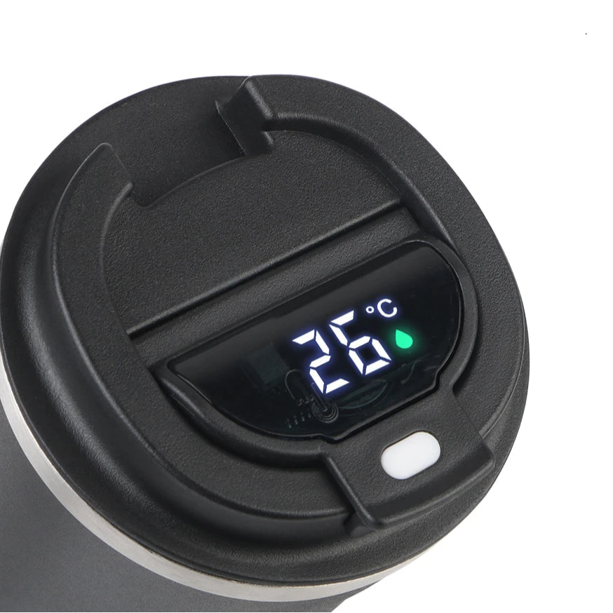 Copo Térmico de Café – Aço Inoxidável, Tampa Anti-Fugas