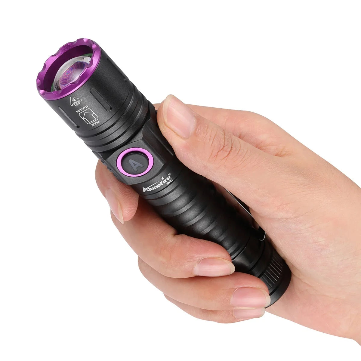 Lanterna UV ALONEFIRE SV87 – Deteta manchas e notas falsas