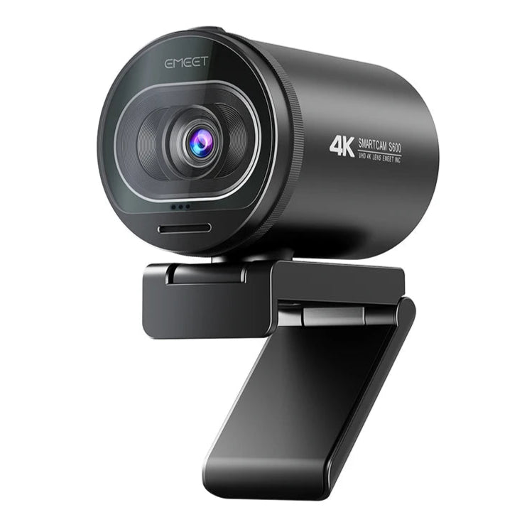 Webcam EMEET S600 – 4K, Autofoco e microfones, para Streaming YouTube e TikTok