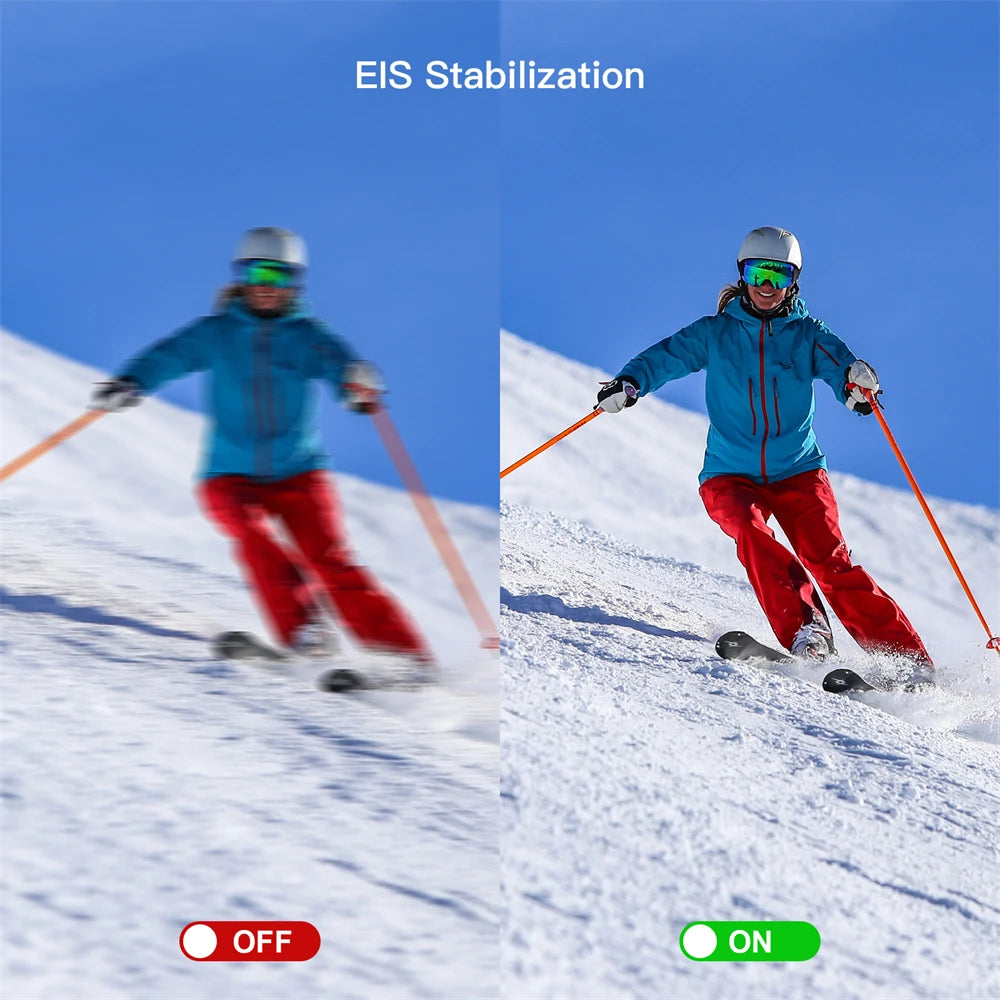 Câmara de Ação SJCAM C100 Plus – 4K 30FPS, Estabilização EIS, À Prova de Água até 30m, Wi-Fi