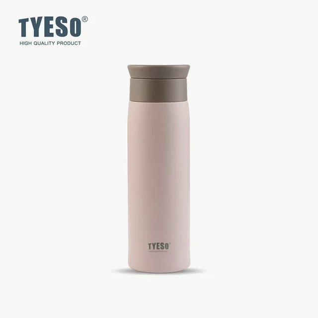 Garrafa Térmica TYESO – Aço Inoxidável 350ml ou 500ml, Isolamento a Vácuo, Tampa Anti-Fugas