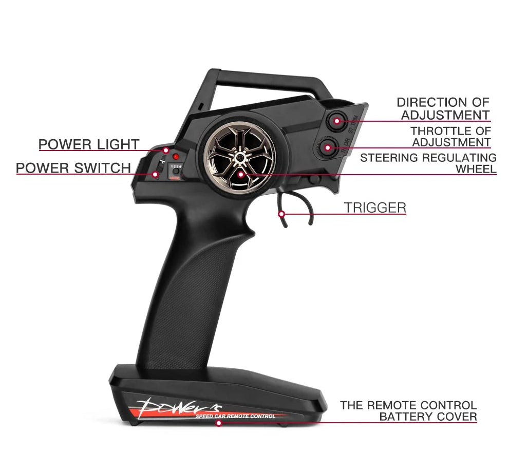 Carro Telecomandado 75KM/H - WLTOYS V8 – Brushless, 4WD, RTR