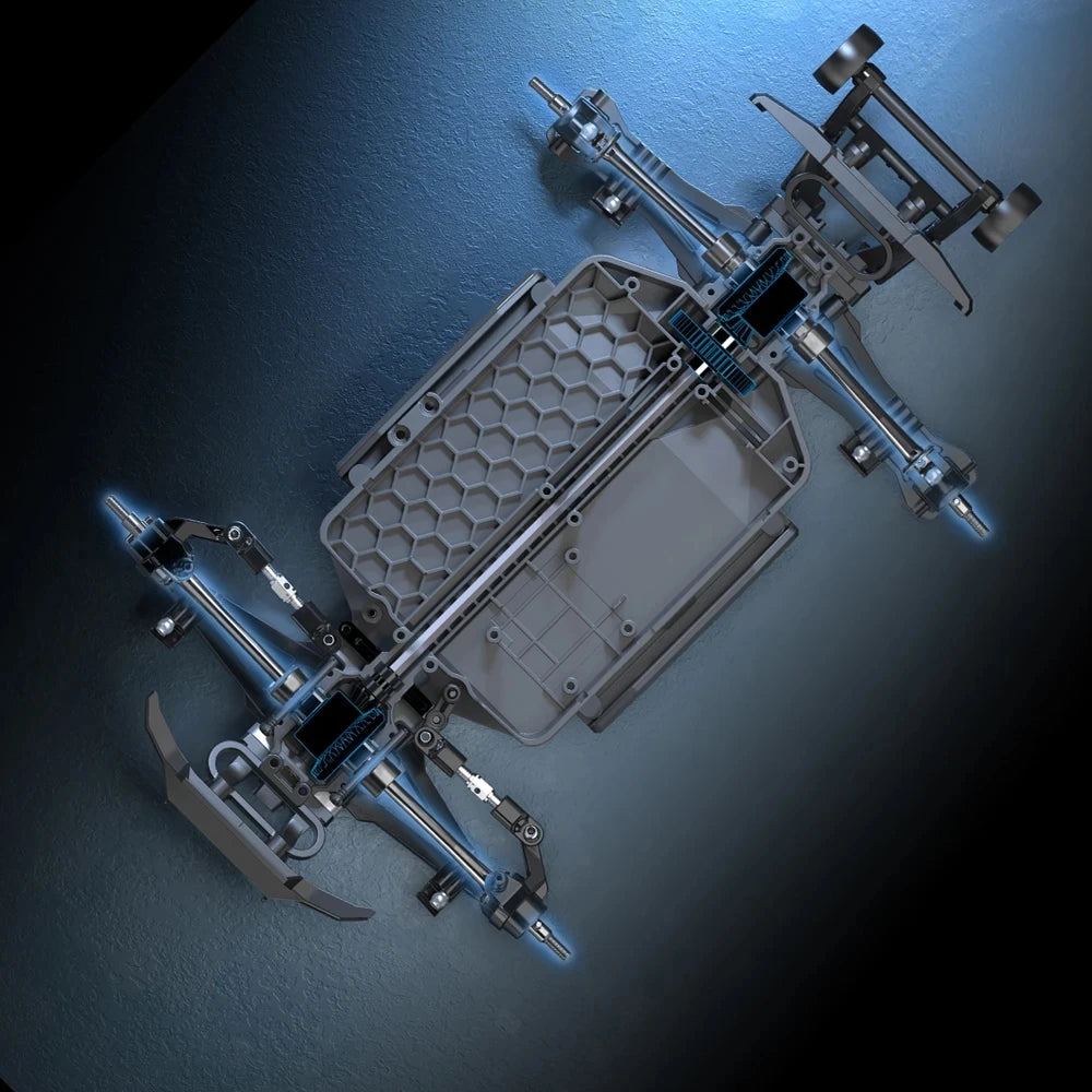 Carro Telecomandado  70KM/H - HYPER GO MJX - Brushless, Suspensão Hidráulica e Chassis Metálico