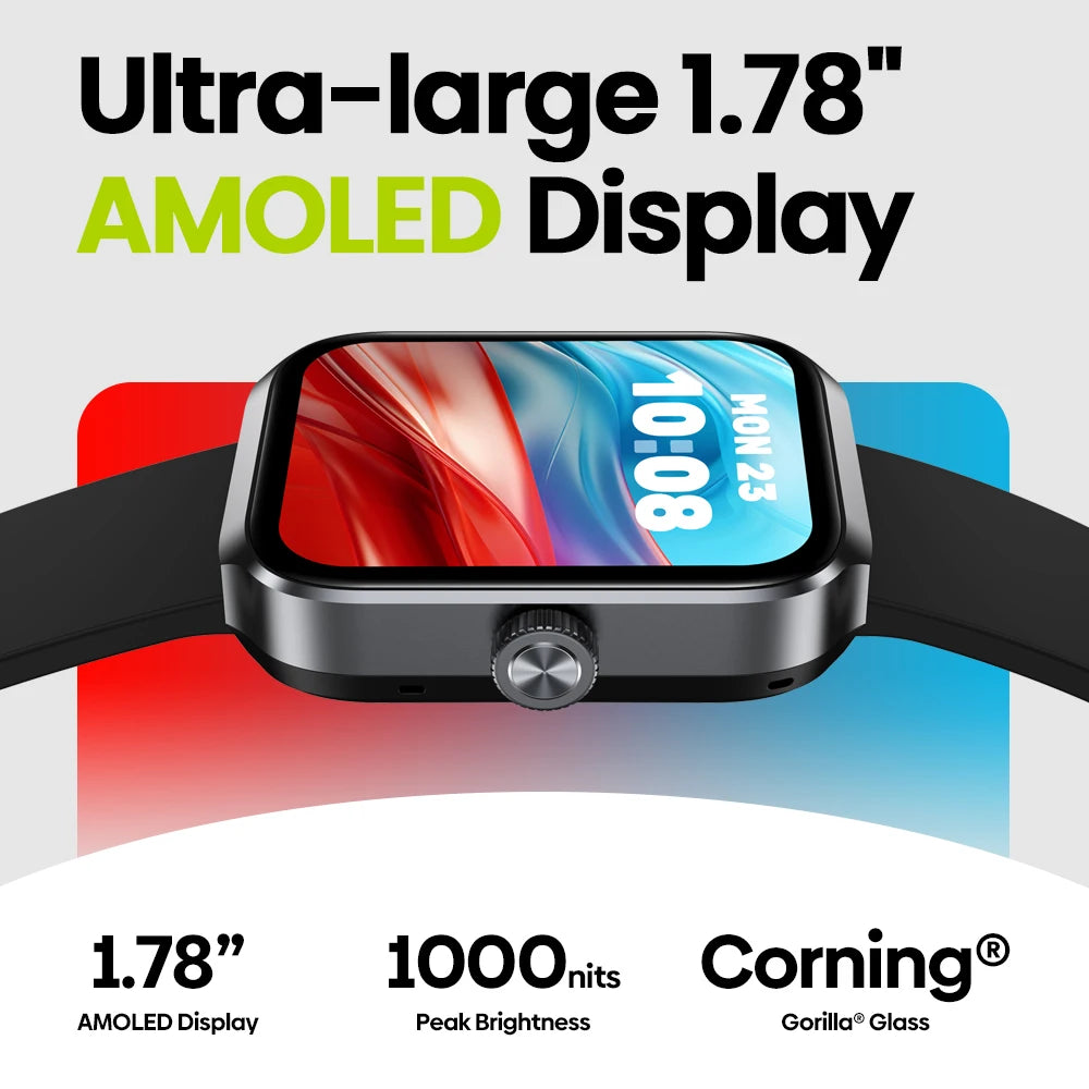 Smartwatch ZEBLAZE Beyond 3 Plus – Ecrã AMOLED 1.78