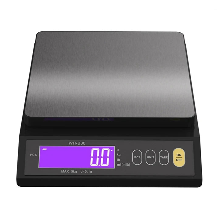 Balança Digital de Cozinha – Aço Inoxidável, Impermeável, Precisão 0,1g/1g, USB