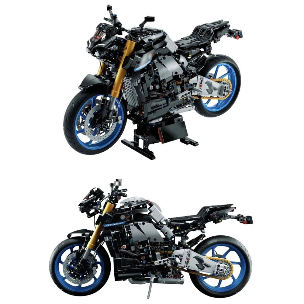 Moto MT-10 SP – Blocos de Construção Avançado, Desafio de Montagem