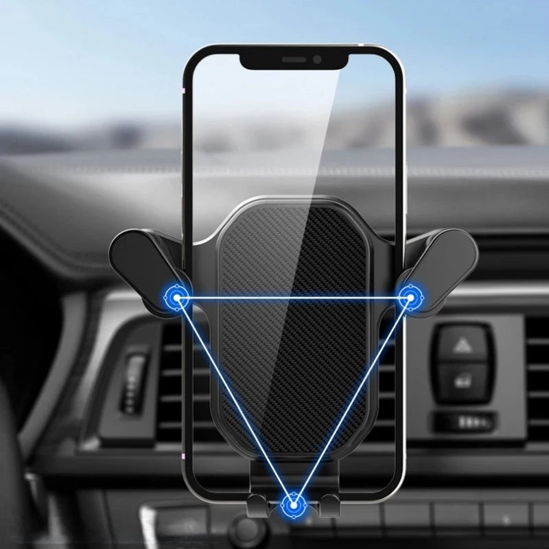 Suporte de Telemóvel para Carro - Fixação na Grelha, Ajustável com Rotação 360°