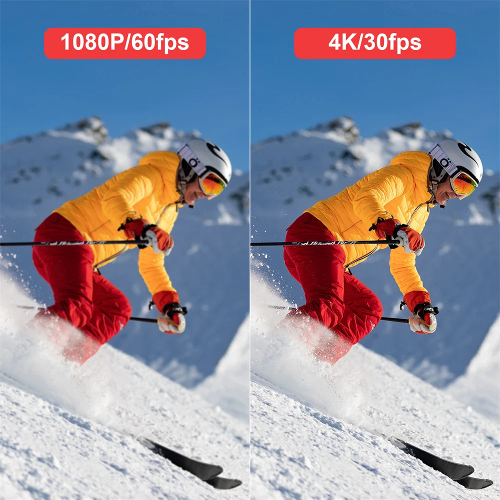 Câmara de Ação SJCAM C100 Plus – 4K 30FPS, Estabilização EIS, À Prova de Água até 30m, Wi-Fi