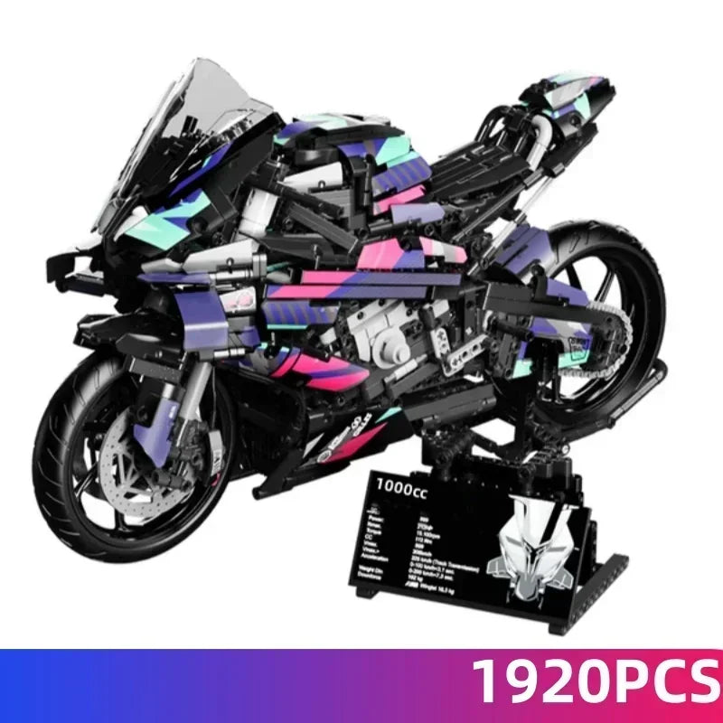 Constrói uma M1000RR - Blocos de Construção, Desafio de Montagem, Modelo de Coleção