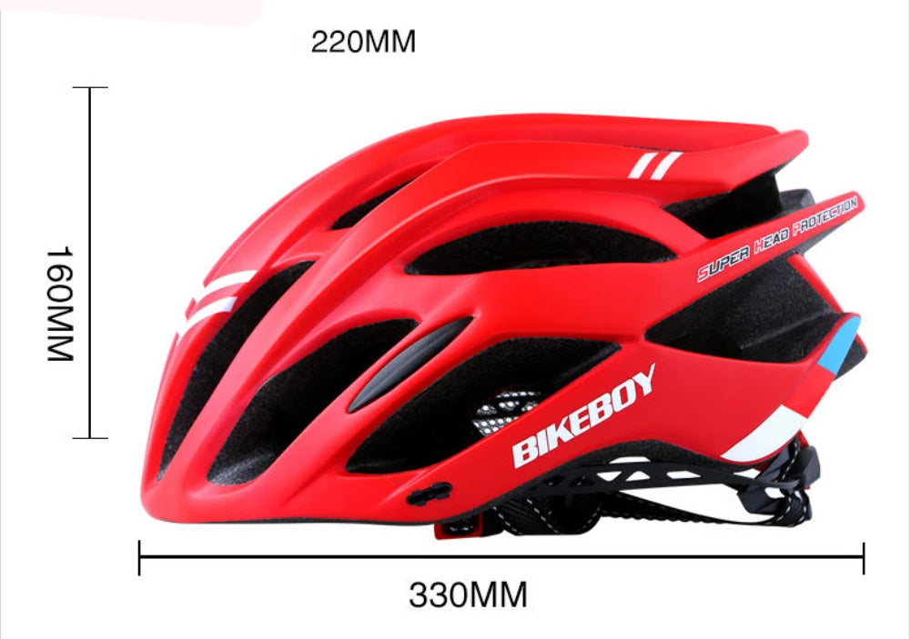 Capacete BIKEBOY - BTT, Ciclismo de Estrada, Trotinetes, Skate - Ajustável e Respirável