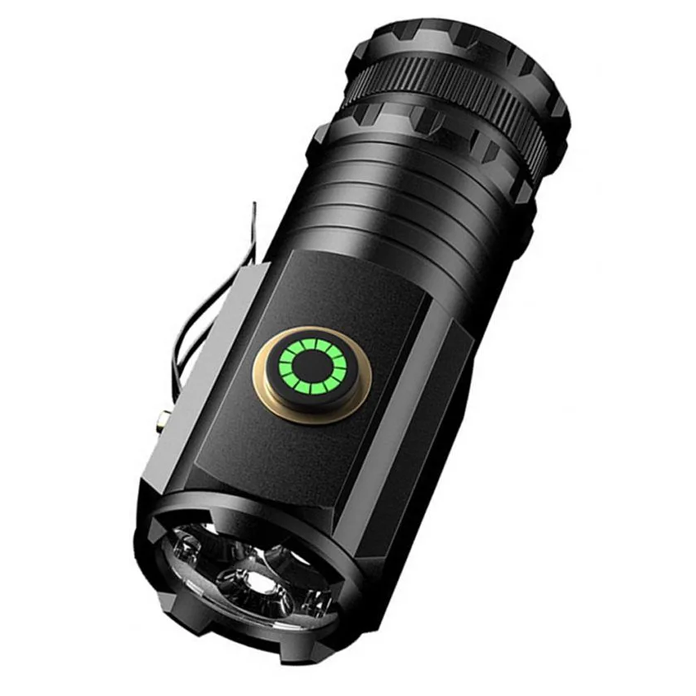 Lanterna LED Mini KENSUN T8 – 2000 Lumens, USB-C, Zoom, Íman Traseiro, 5 Modos