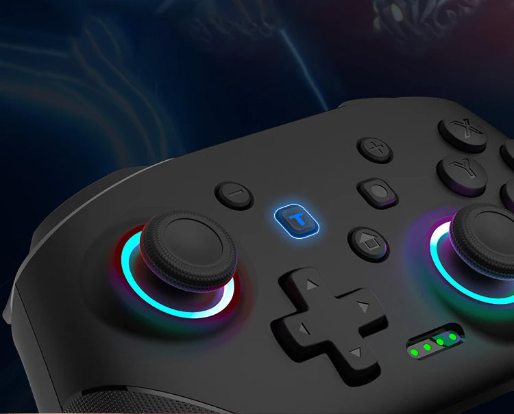 Comando DATA FROG Wireless - Para Nintendo Switch OLED/Lite, Turbo Programável, Bluetooth