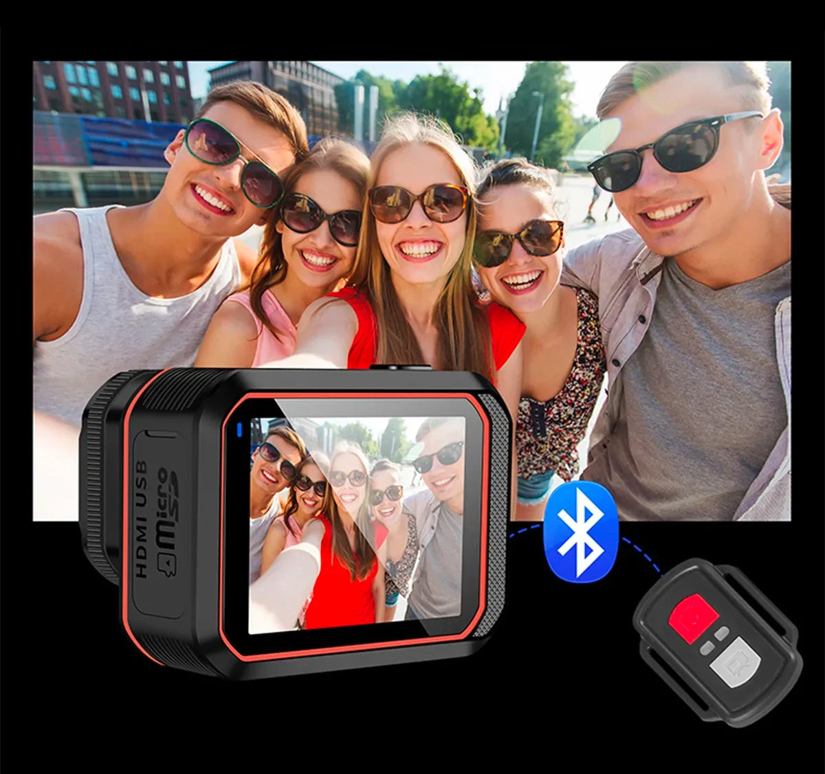 Câmara CERASTES SC002 - 4K, 16MP, 170° Lente Grande Angular, à Prova de Água