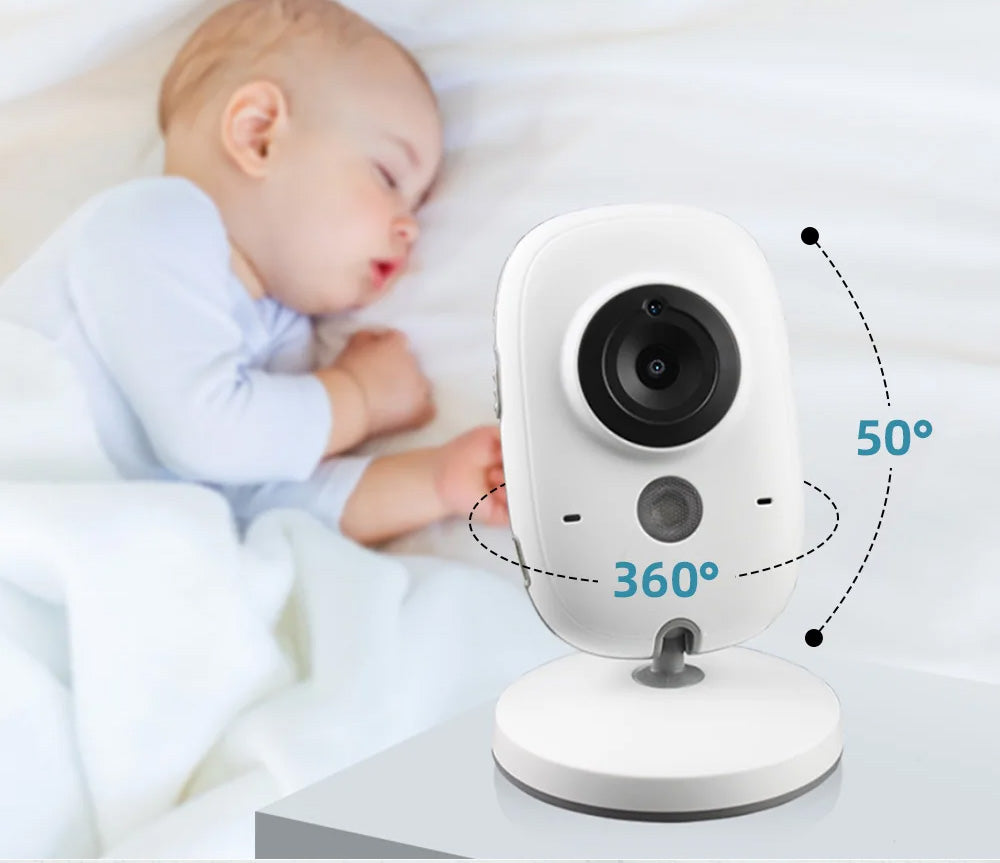 Monitor de Bebé TAKTARK 3.2 - Com Visão Noturna, Intercomunicador e Sensor de Temperatura