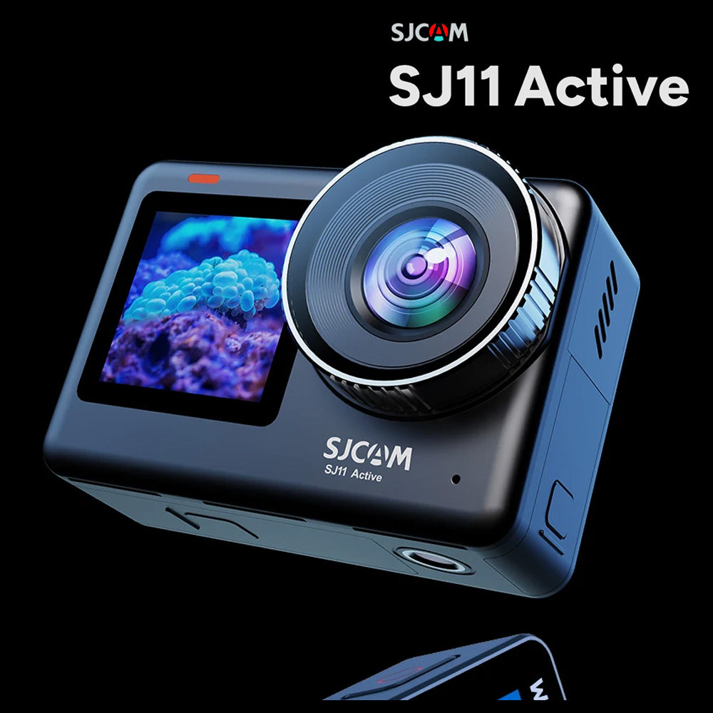 Câmara SJCAM SJ11 Active - 4K, Duplo Ecrã Touch, Wi-Fi, 5G, Zoom 8X