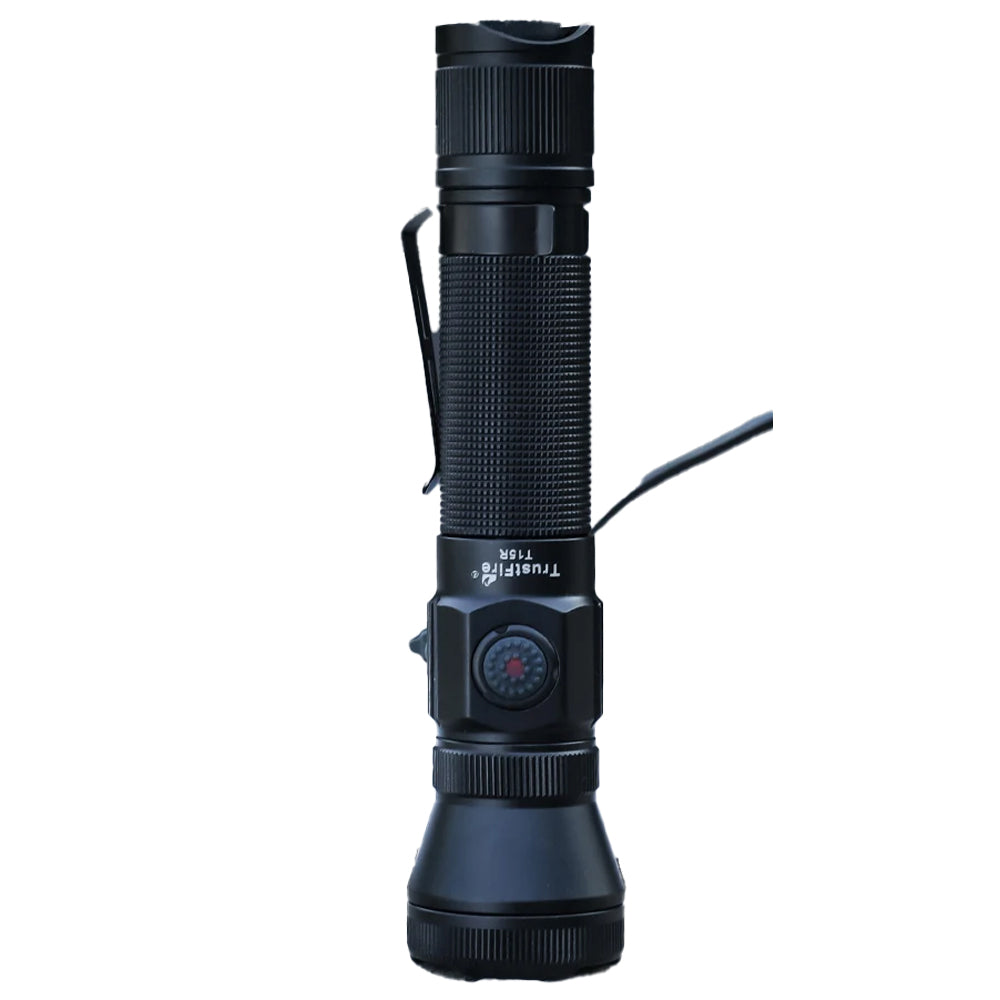 Lanterna Tática TRUSTFIRE T15R – Recarregável, 2350 Lúmens, Longo Alcance, USB-C